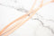 Orange Sherbet Grosgrain Elastic Trim Bra Strap Headband Lingerie Trim 1/4 inch width x 10 yards